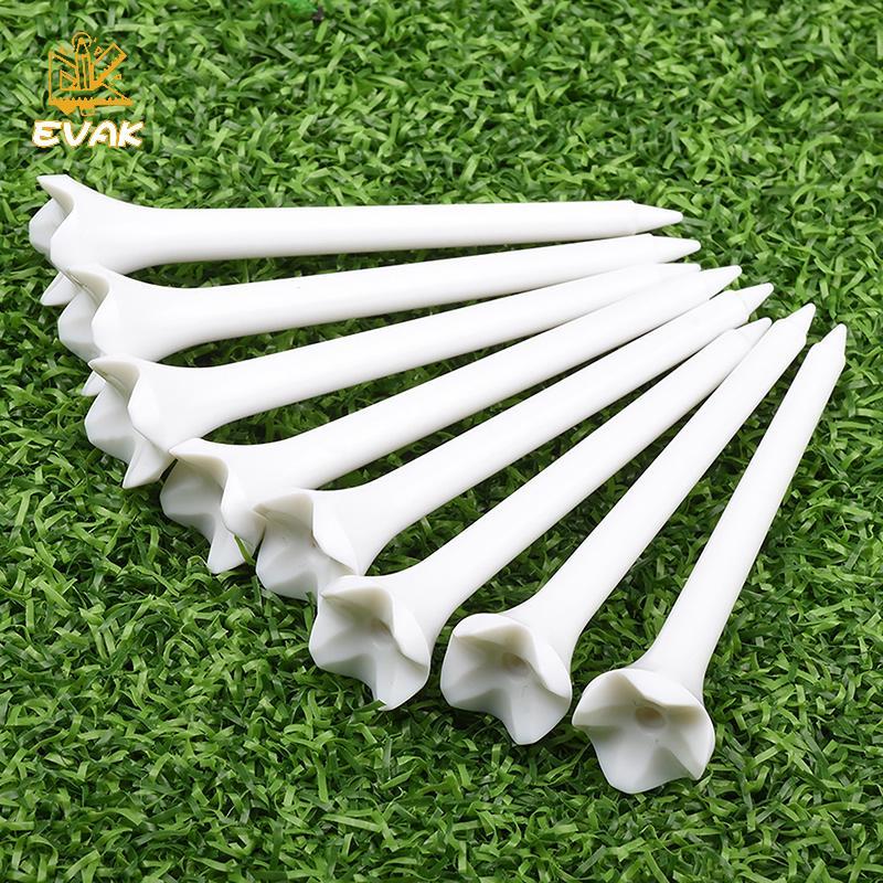 Bộ 10 Gậy Tee Golf Nhựa Kích Thước 70 mm và 83 mm, Bền Với Móng Vuốt - Phụ Kiện Golf Việt Nam