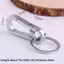 Kẹp carabiner thép không gỉ - Giá đỡ chìa khóa tiện lợi, mặt dây chuyền thời trang dành cho nam [Mới]