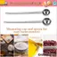 Muỗng đo ORDOBOX, Muỗng cà phê bằng thép không gỉ dày, Tay cầm dài chất lượng cao 5 / 10 / 15 / 20 / 25 / 30ML Muỗng đo cà phê Sữa bột