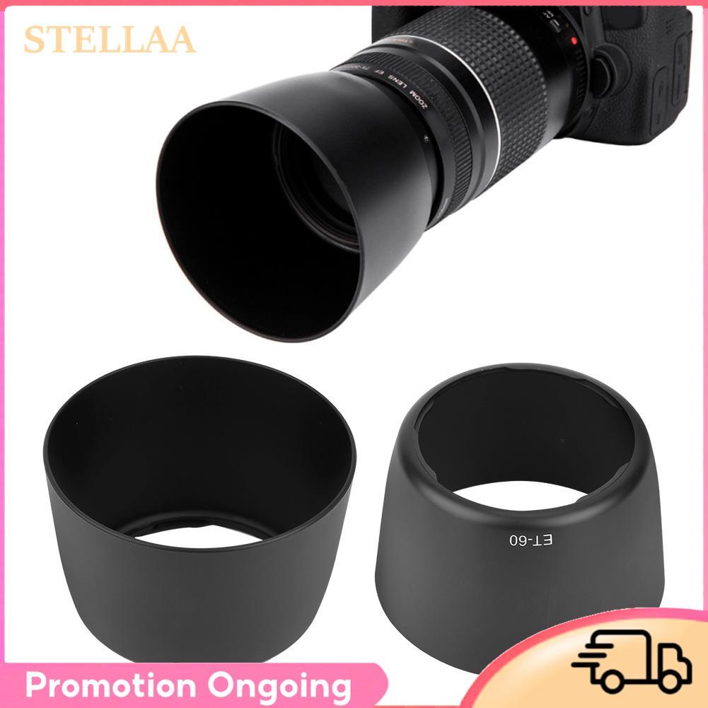 Stellaa Stellaa Lens Mount Hood ET-60 Phụ kiện chụp ảnh thay thế bằng nhựa ABS cho EF-S 55-250mm f / 4-5.6 là 90-300mm 4.5-5.6 75-300mm Đèn nền Đèn flash ban đêm