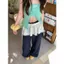 Milyfashion Polka Dot Print Layered Butt Curtain One Piece Rened-Up Fluffy Váy