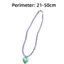 Mặt dây chuyền trái tim NICOLOO, Dây chuyền đính cườm thủy tinh màu kẹo Acrylic, Vòng cổ Choker thẩm mỹ mùa xuân dễ thương dành cho nữ Cô gái