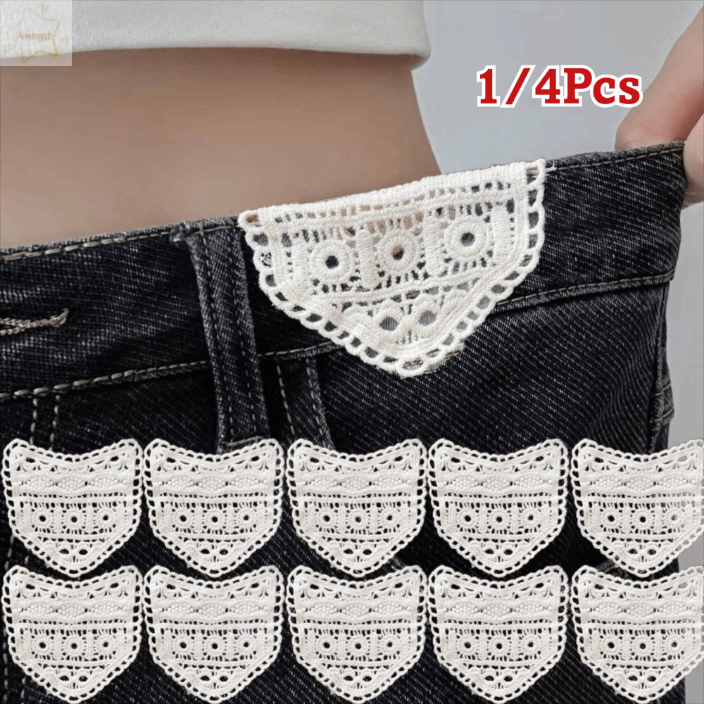 Thắt Lưng Mở Rộng Cotton Rỗng Ren, Phụ Kiện DIY cho Quần Jean và Thời Trang