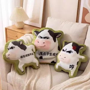 Trừu Tượng Bò Đệm Gối Cỏ Bò Sang Trọng Búp Bê Trừu Tượng Cảm Xúc Gói Mặt Dây Chuyền Quà Tặng Sinh Nhật Cho Bạn Trai 4.22