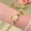 MAKY Phước Lành - Vòng Tay Tình Bạn Thỏ, Hạt Đá Tự Nhiên, Trang Sức Thời Trang Cho Nữ