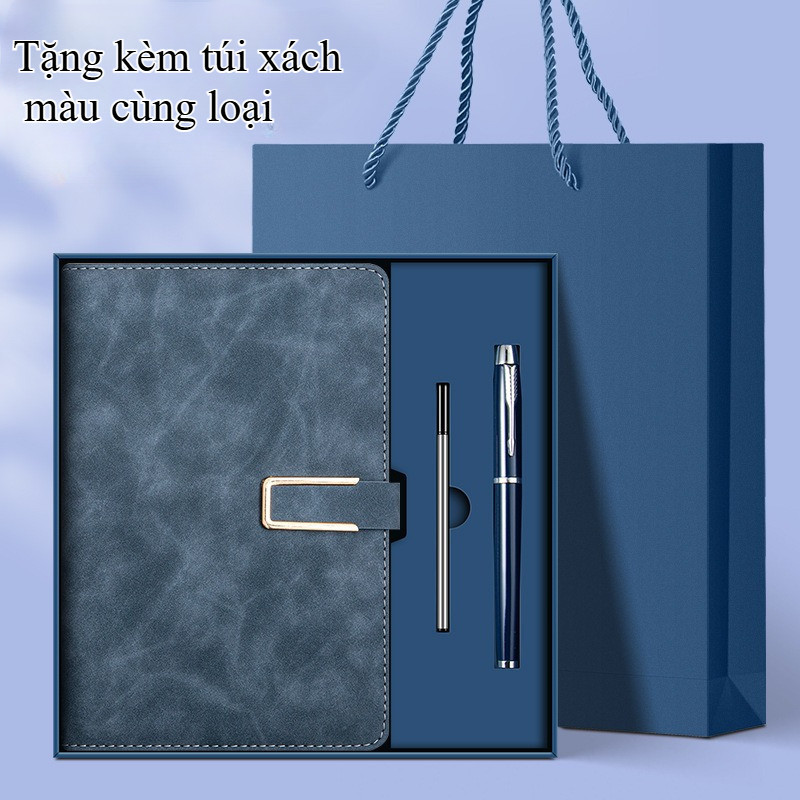 Bộ hộp quà cao cấp sổ tay,sổ da PU,hộp sang trọng, Quà tặng cao cấp, quà sinh nhật, phù hợp tặng cha, thầy cô và sếp.