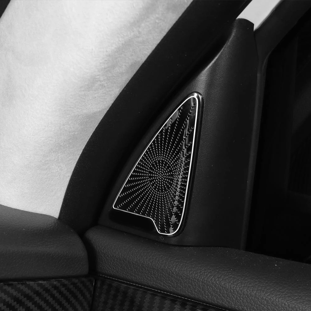 Dành Cho Xe Hyundai Palisade 2020-2025 Xe Điều Chỉnh Bằng Thép Không Gỉ A-Pillar Tweeter Loa Bao Viền Các Bộ Phận Nội Thất