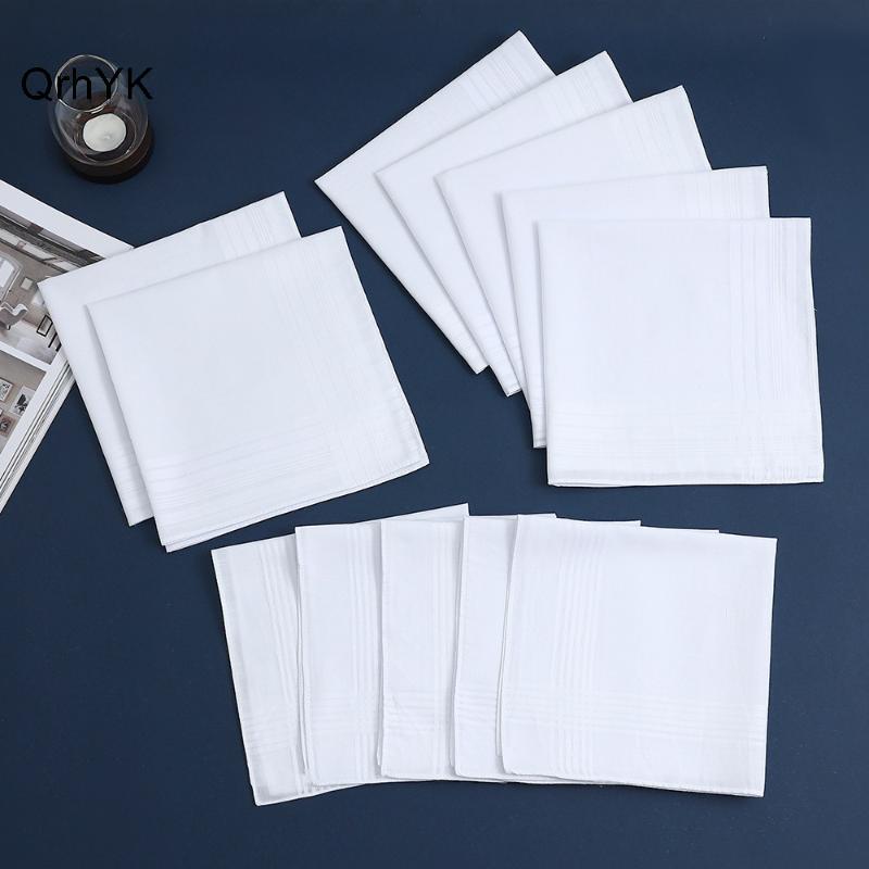Nhà máy sản xuất khăn tay cotton nguyên chất, bộ 6/12 chiếc - Phù hợp nam và nữ