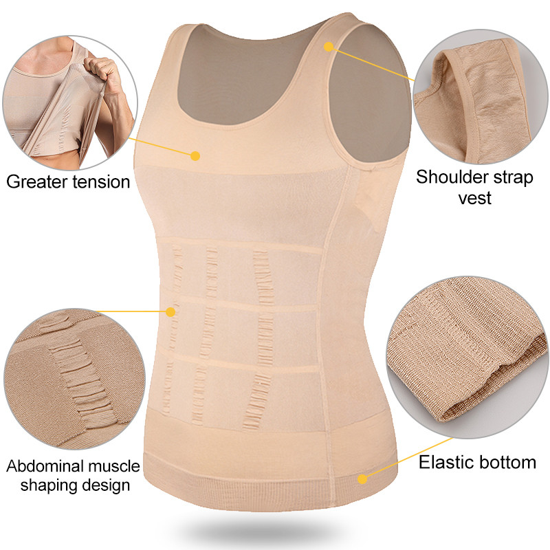 Nam Áo Shapewear Mát Mẻ Cho Tập Luyện và Kiểm Soát Bụng