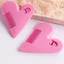【Roshy】an toàn cho trẻ em Lược tỉa tóc mái hình trái tim lược cắt và tỉa tóc. dễ thương hai mặt