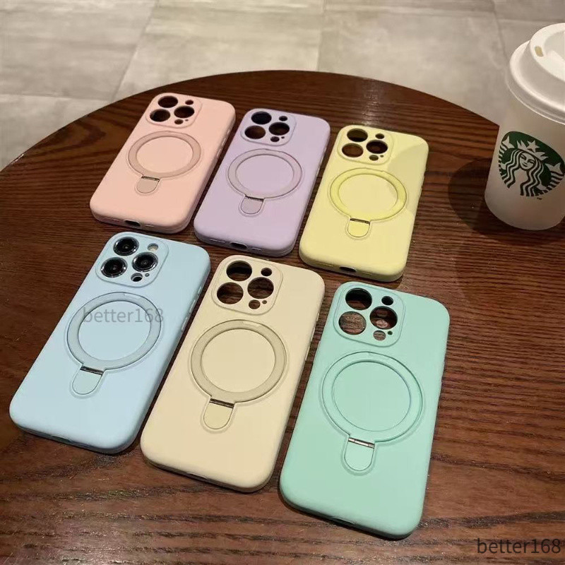 Ốp điện thoại chống sốc mềm từ tính bằng silicon lỏng cho iPhone 16 15 14 13 12 11 Pro Max Vỏ điện thoại chống rơi