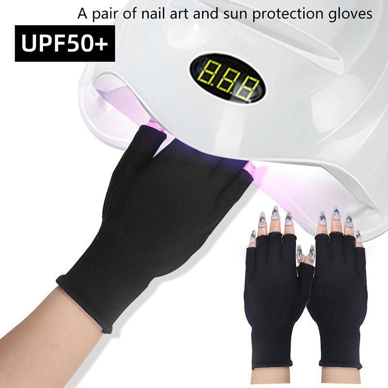 Găng tay bảo vệ móng nghệ thuật UV/LED, chống tia, dùng cho gel, đèn LED, công cụ làm móng VN