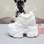 16cm Siêu Cao Gót Bố Giày Nữ Đế Dày Thể Thao Giày Trắng Phù Hợp Với 14cm Giày Thường Nhỏ Phong Cách Punk