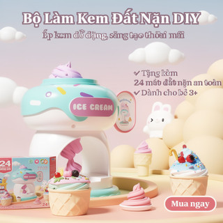 Trẻ Em Kem Playset ABS Bột Đúc Đồ Chơi An Toàn Sáng Tạo Giả Vờ Món Tráng Miệng Bộ Cửa Hàng