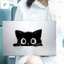 Nhãn dán xe mèo đen 15cm - Decal nhìn trộm ngộ nghĩnh cho xe máy ô tô