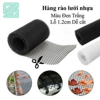 Lưới an toàn bằng nhựa PVC Ban công Sân vườn Lưới chống rơi Bền hàng rào gà cho thú cưng Đen trắng