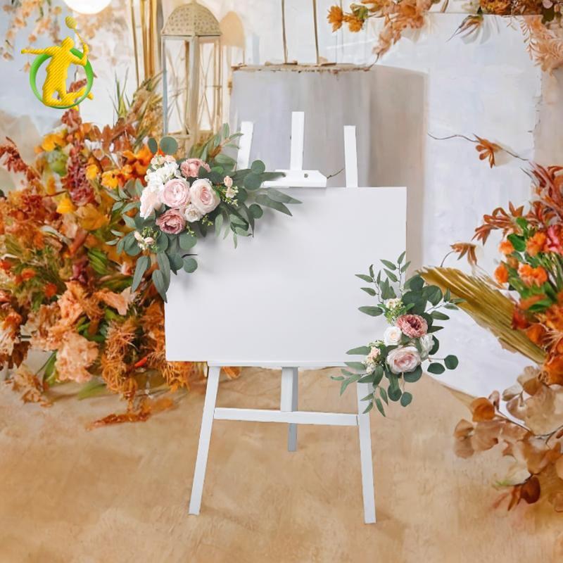 2x Đám Cưới Vòm Hoa Phông Nền Trang Trí Góc Hàng Thủ Công Dấu Hiệu Chào Mừng Cho