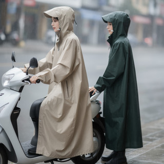 Xe Máy Poncho Oxford 420D Chống Thấm Nước và Thoáng Khí, Có Mũ Trùm Đầu Neon