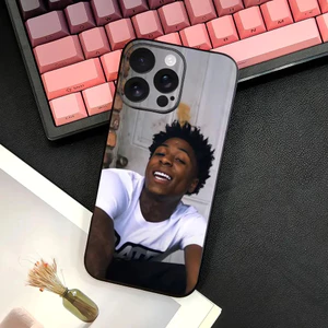Ốp Điện Thoại TP-2 Rapper Y-YoungBoy Cho IPhone 17 16 15 14 13 12 11 Pro Max Plus Mini Đen Mờ Vỏ Mềm Funda