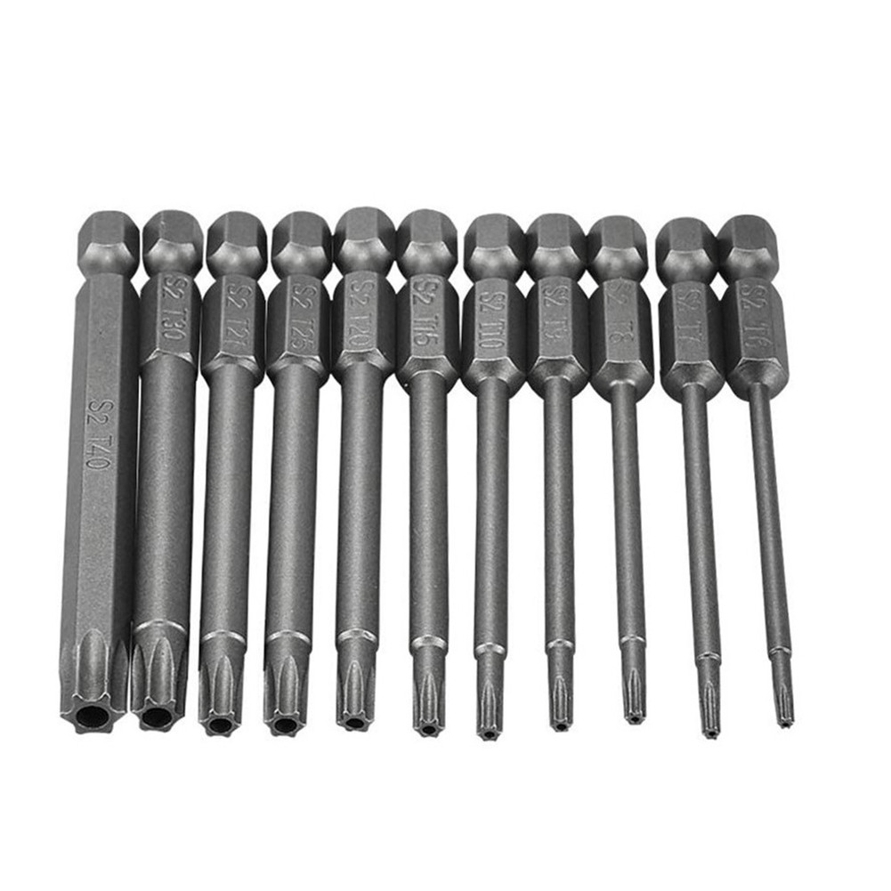 [GIGGLE] 1 Mũi tuốc nơ vít Torx đầu từ tính -T40 75mm An ninh Tamper Proof Star