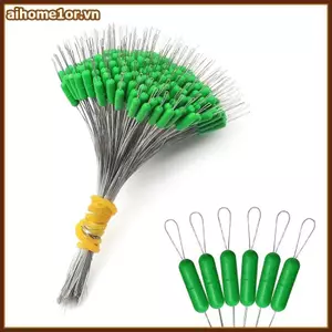AIHOM 300 cái bộ phụ kiện câu cá gồm bobber hình bầu dục silicone chặn dây