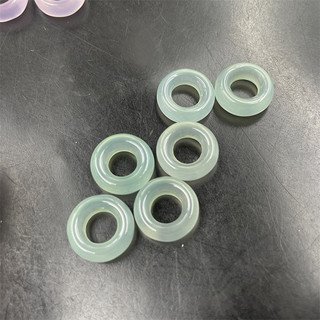 Đá Hạt Màu Hồng Chalcedony Mã Não Vòng Tròn Mã Não Chạy Vòng Tay Mã Não Nước Xanh Vòng Tay Tự Làm Phụ Kiện Đường Kính Ngoài 15 Đường Kính Trong 7mm