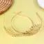 AqToCna Vương miện tiara lá vàng, phụ kiện tóc cô dâu cưới