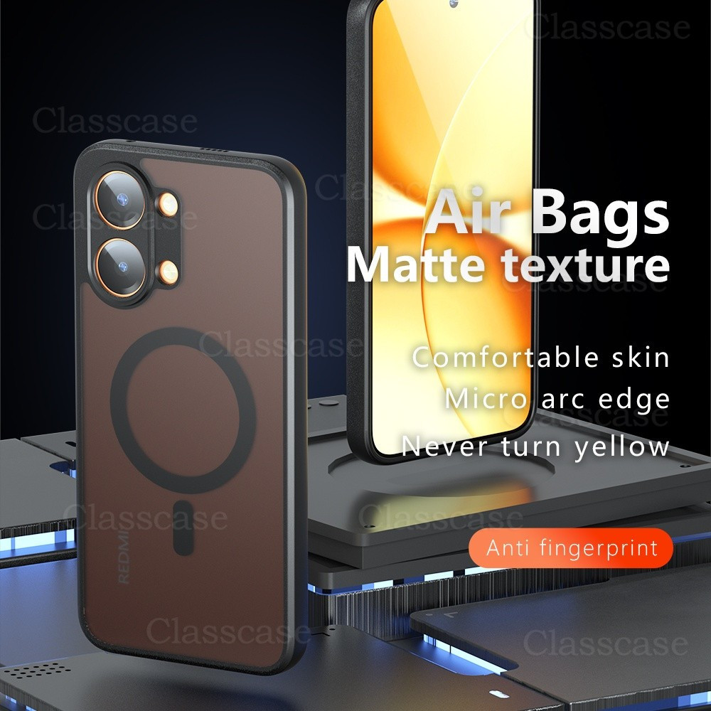 Ốp Lưng Cho Xiaomi POCO X8 Pro X8Pro Max X8ProMax POCOX8Pro Max Chống Trầy Xước Trong Suốt Mờ Với Vỏ Điện Thoại Từ Tính Bảo Vệ Chống Sốc Chống Vân Tay Bìa Cứng