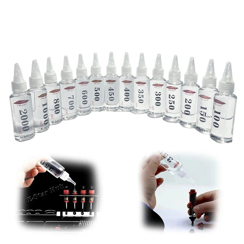 50ML 100-2000Cst RC Xe Sốc Dầu Silicon Cho Mô Hình Bánh Xích Từ Xa RC Xe 1 / 10 Đa Năng Trôi Quái Vật Xe Tải Ngắn-Course