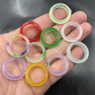 ((2 Cái) Ice Topaz Nhẫn Nam Nữ Phong Cách Rồng Vàng Ngọc Nhẫn Nhẫn Tự Làm Phụ Kiện