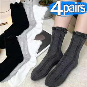 1 / 4 Đôi - Liền Mạch Giữa Bắp Chân Tất Nam Nữ Đan Lưới Thoáng Khí Tất Phi Hành Đoàn Nhẹ Mềm Cotton Vớ Hàng Ngày Mặc Mùa Hè