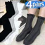 1 / 4 Đôi - Liền Mạch Giữa Bắp Chân Tất Nam Nữ Đan Lưới Thoáng Khí Tất Phi Hành Đoàn Nhẹ Mềm Cotton Vớ Hàng Ngày Mặc Mùa Hè
