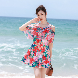 Đồ bơi đeo vai Flounce thanh lịch | Một mảnh lưng cao cổ điển cho bữa tiệc suối nước nóng & bể bơi