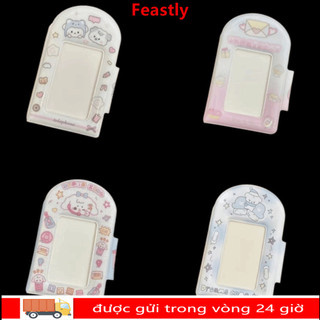 Album giữ thẻ FESTLY, Phim hoạt hình Mini Idol Card Collect Book, Vỏ bảo vệ ảnh PVC 3 Inch dễ thương dành cho sinh viên