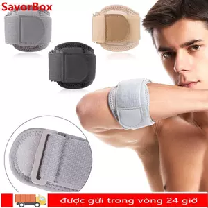 SAVORBOX Nẹp khuỷu tay Phòng tập thể dục Nén có thể điều chỉnh Bảo vệ khuỷu tay