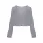 Bộ đồ ngọt ngào cho bé gái Áo khoác Cardigan dài tay màu xám mỏng dành cho nữ Xuân Hè Váy bó hoa Váy ngắn Bộ đồ hai mảnh