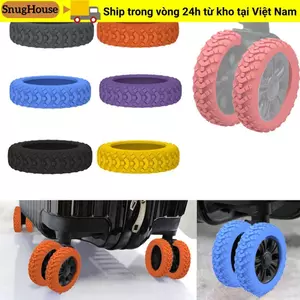 SNUGHOUSE 8 Cái / bộ Giày Bánh Hành Lý Du Lịch, Với Âm Thanh Im Lặng Bộ Phận Vali Trục Vali Bánh Xe Bảo Vệ, Giảm Tiếng Ồn Giảm Bánh Xe Mang Hộp Xe Đẩy Bánh Bao