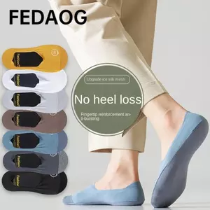 Tất thuyền vô hình FEDAOG, Tất lụa băng cắt thấp chống trượt, Tất ngắn thoáng khí thấm mồ hôi đế Cotton mềm mùa hè