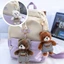 Móc khóa gấu nhỏ OLVIDO, Đồ chơi nhồi bông gấu 13cm, Trang trí hoạt hình gấu sang trọng Túi móc khóa búp bê sang trọng