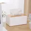 TRTR Hộp Đựng Khăn Giấy Nhựa Nắp Gỗ Hộp Đựng Khăn Ăn Vuông Hộp Đựng Khăn Giấy Ướt Hộp Đựng Đồ Nhà Hiện Đại Xe Tổ Chức VN