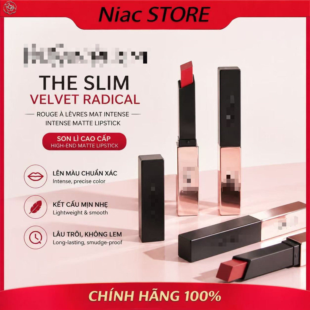 [Chính Hãng] Son 𝕐𝕊𝕃 Rouge Pur Couture The Slim Matte 2025 Full Box/Full Size