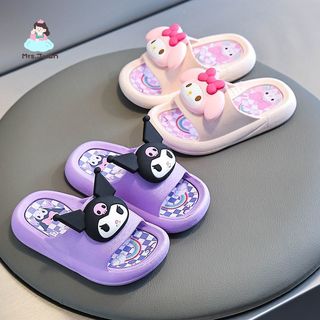Dép cho bé gái – Hình My Melody & Kuromi, mềm mại, đế chống trượt, thoáng khí, dùng trong nhà & tắm