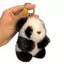 PNPIA- Gấu Trúc Nhỏ Sang Trọng Túi Nữ Đồ Trang Trí Dễ Thương Giả Lông chồn Gấu Trúc Móc Khóa Xe Hơi