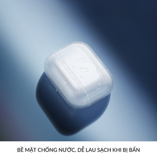 Ốp AirPods 4 Trong Suốt POPKON Chống Sốc Kèm Móc Khóa