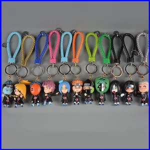 SQ3 Naruto Hình Móc Khóa PVC Anime Đồ Chơi Mô Hình Akatsuki Itachi Móc Khóa Túi Mặt Dây Chuyền Móc Chìa Khóa Quà Tặng QS3