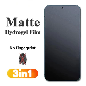 Điện thoại 3in1 Matte Bảo vệ màn hình phía trước cho vivo V70 V40 V30 Pro Phim bảo vệ mặt sau bằng sợi Carbon cho vivo V29 V27 V21s V21 V20 Pro 5G 4G Phim Hydrogel mờ