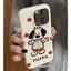 Rainbow Puppy cho iPhone 17promax trường hợp iPhone 14/13/12 giả da kết cấu
