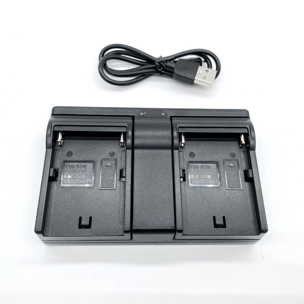 Bộ sạc pin đôi cho pin NP-F550/ F570/ F750/ F970 - Hàng chính hãng (Phù hợp pin máy ảnh Sony)