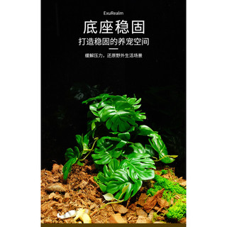 Bò sát Terrarium Cây nhân tạo Trang trí ẩn náu thực tế cho thằn lằn Tắc kè Rùa