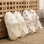 Mùa Hè Mỏng Confinement Giày Nữ Cotton Nguyên Chất In Thoáng Khí Đế Mềm Bà Bầu Gót Sau Sinh Confinement Xuân Thu Dép